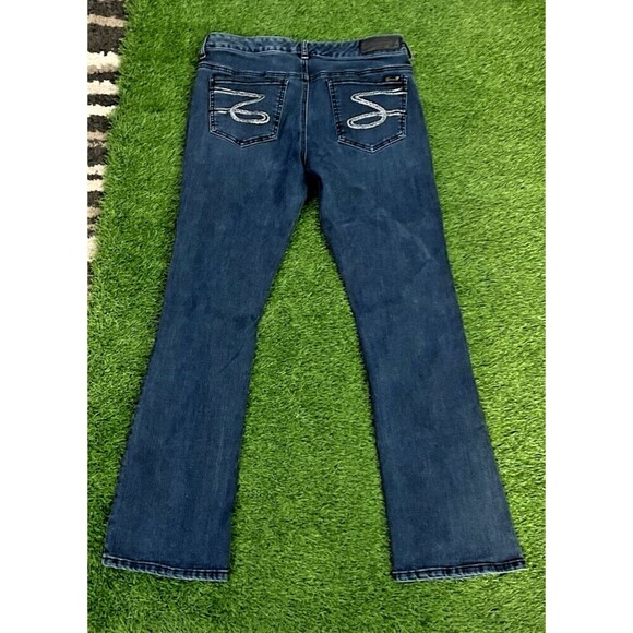 Seven7 Womens Y2K Jeans Blue 5 Pocket Slim Bootcut Denim Jeans Size 12 Sequin - Picture 3 of 9